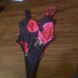 Black and pink swimsuit from SHEIN